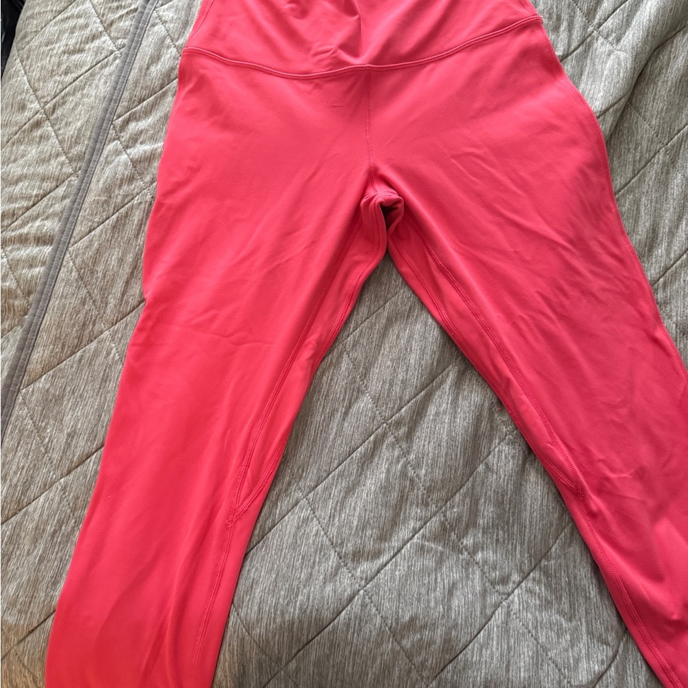 Vibrant Coral Leggings
